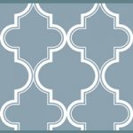 Cenefa decorativa geométrica |Mosaico azul