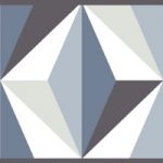 Cenefa decorativa geométrica |Prisma gris