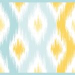 Cenefa decorativa geométrica |Rombos azul y amarillo