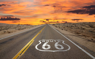 Fotomural Premium Route 66-Premium