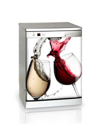 Ambadecor | Vinilos | Fotomurales | Vinilo Lavavajillas Copas de vino-Vinilo monomérico adhesivo
