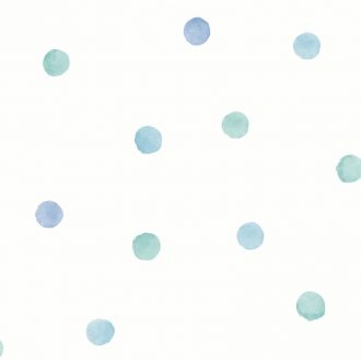 Papel Infantil puntos azules y verdes-10