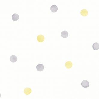 Papel Infantil puntos grises y amarillos-10