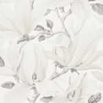 Papel Pintado floral gris claro