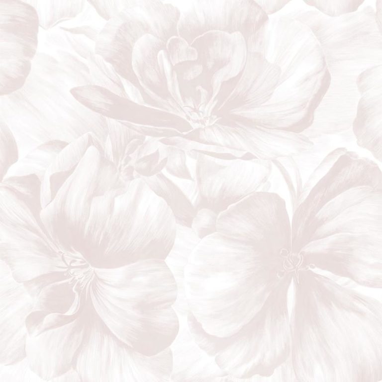 Papel Pintado flores Rosa pálido-10
