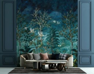 Mural Arboretum Midnight Canopy | Ambadecor | vinilos decorativos