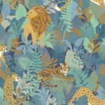 Papel Pintado Animal Kingdom Blue