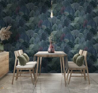 Papel Pintado Arboretum Navy Berry | Ambadecor | vinilos decorativos