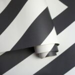 Papel Pintado Chevron Black White 12574