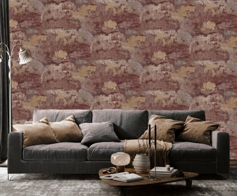 Papel Pintado Elgon Burgundy 91422 | Ambadecor | vinilos decorativos