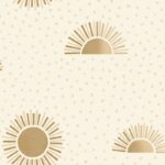 Papel Pintado Sunbeam Beige Gold