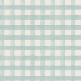 Papel Pintado Watercolour Gingham Soft Teal | Ambadecor | vinilos decorativos