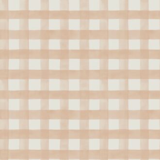 Papel Pintado Watercolour gingham Soft Coral | Ambadecor | vinilos decorativos