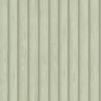 Papel Pintado Wood Slat Soft Green | Ambadecor | vinilos decorativos